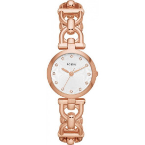 Horlogeband Fossil ES3350 Roestvrij staal (RVS) Rosé 12mm